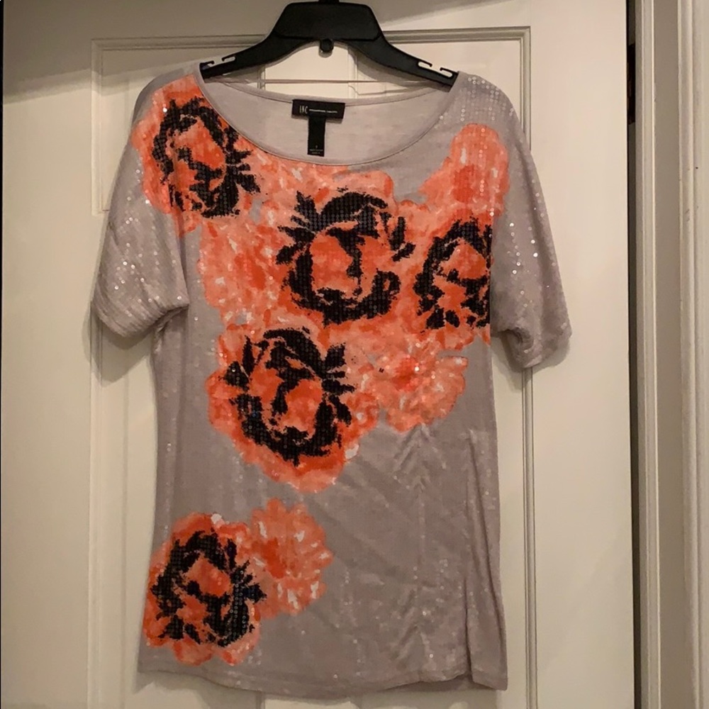 INC sequin top